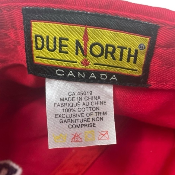 Due North Canada Adjustable Red Hat - Picture 7 of 8